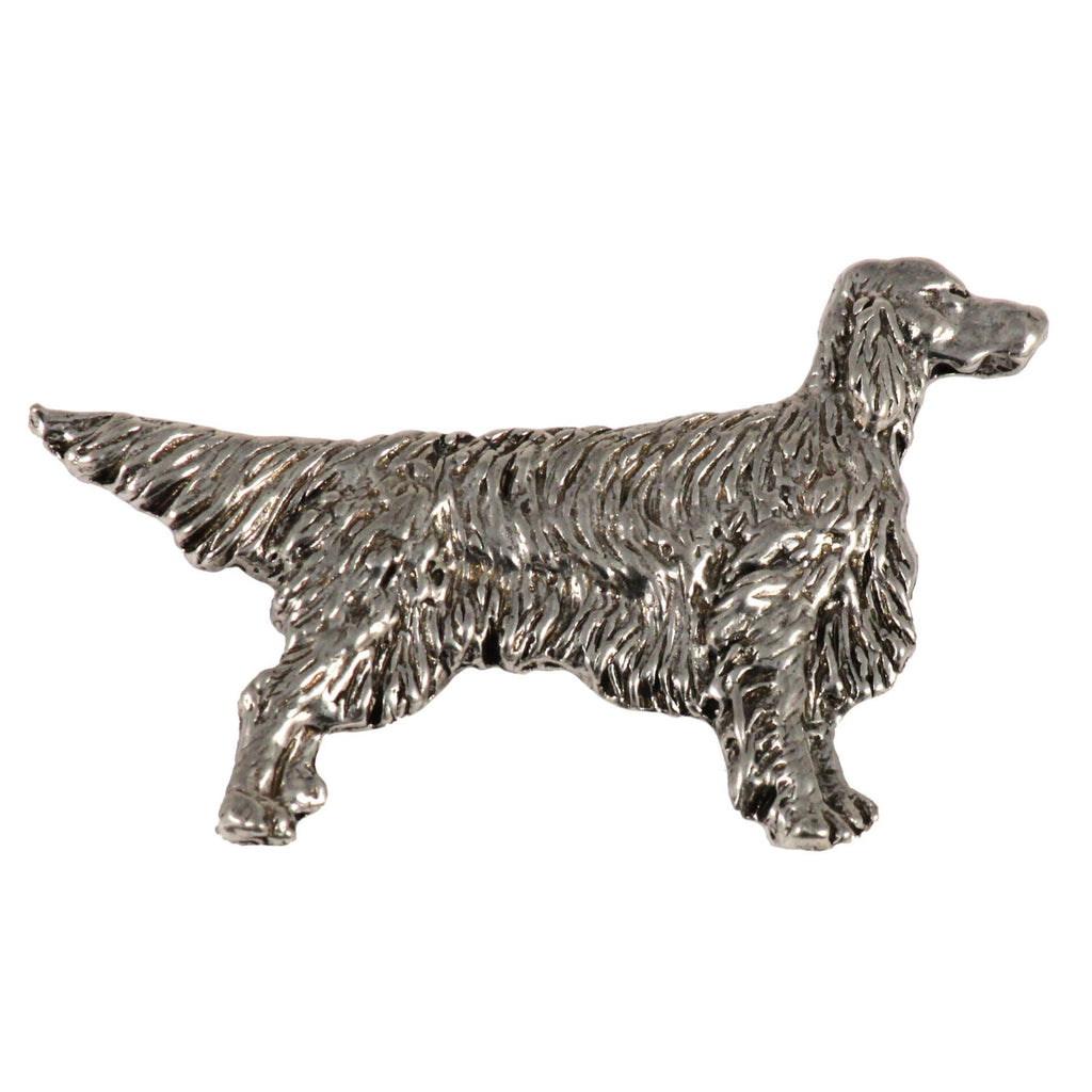 English Setter Dog Full Body Pin D378F