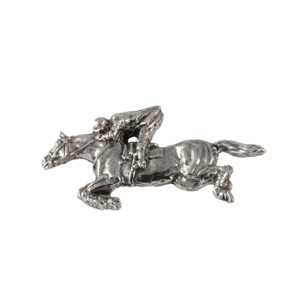 Horse Jumping With Rider Pin M136