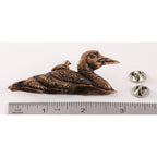 Loon Mother With Chicks Premium Pin B084PR