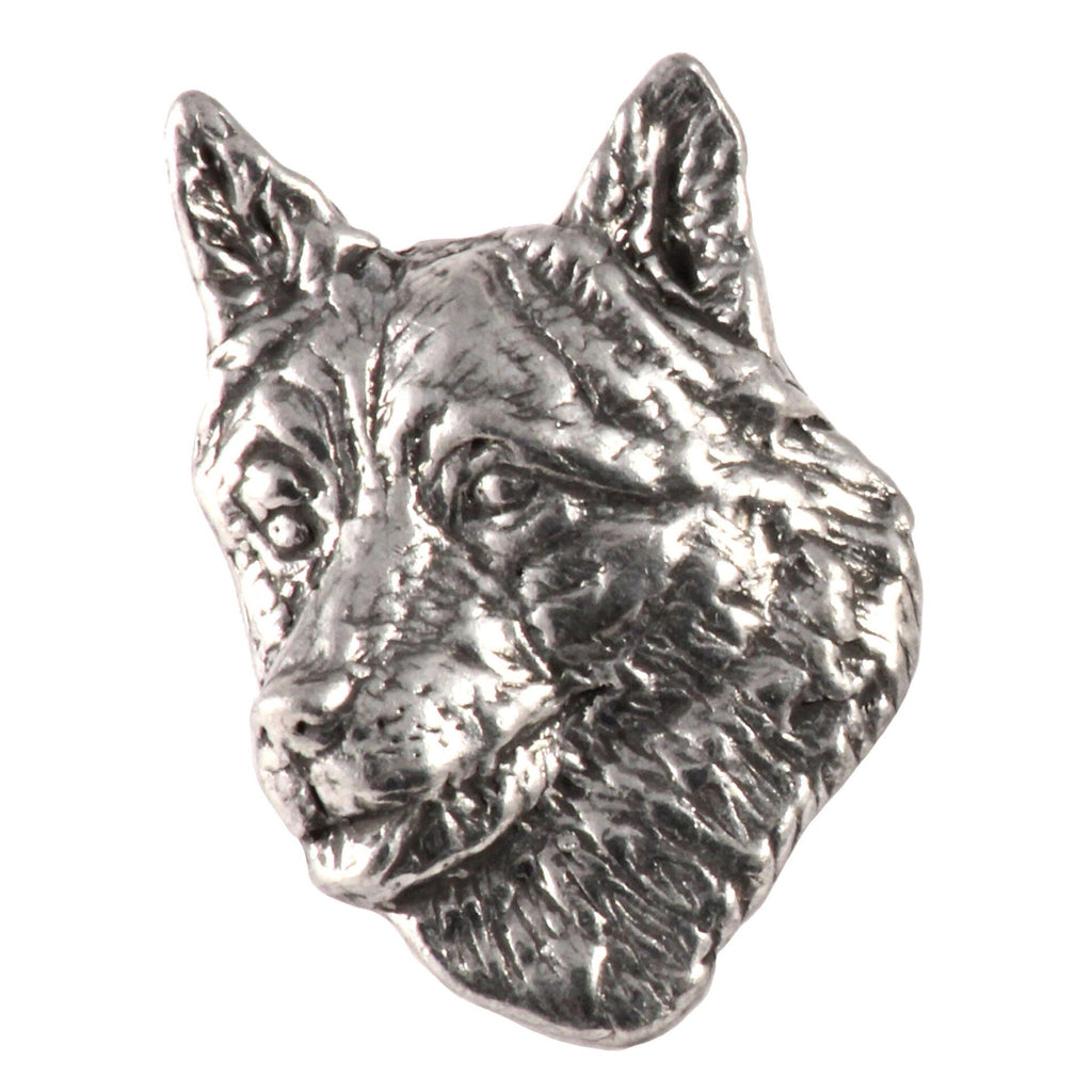 Norwegian Elkhound Dog Head Pin D130