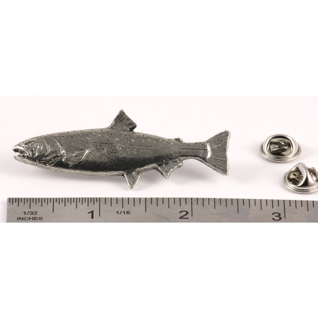 Pewter Coho Salmon 10Lb Pin P330