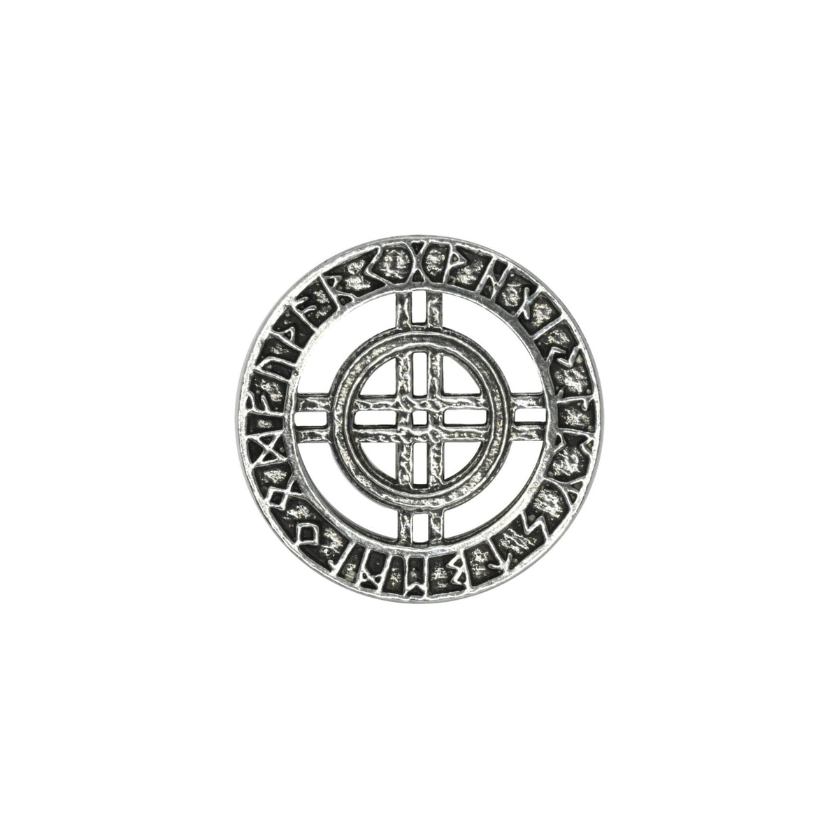 Runes Circle With Cutout Pin G112