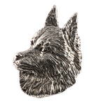 Schipperke Dog Head Pin D156