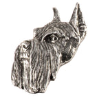 Schnauzer Dog Head Pin D158