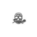 Skull With Rose Pin G124