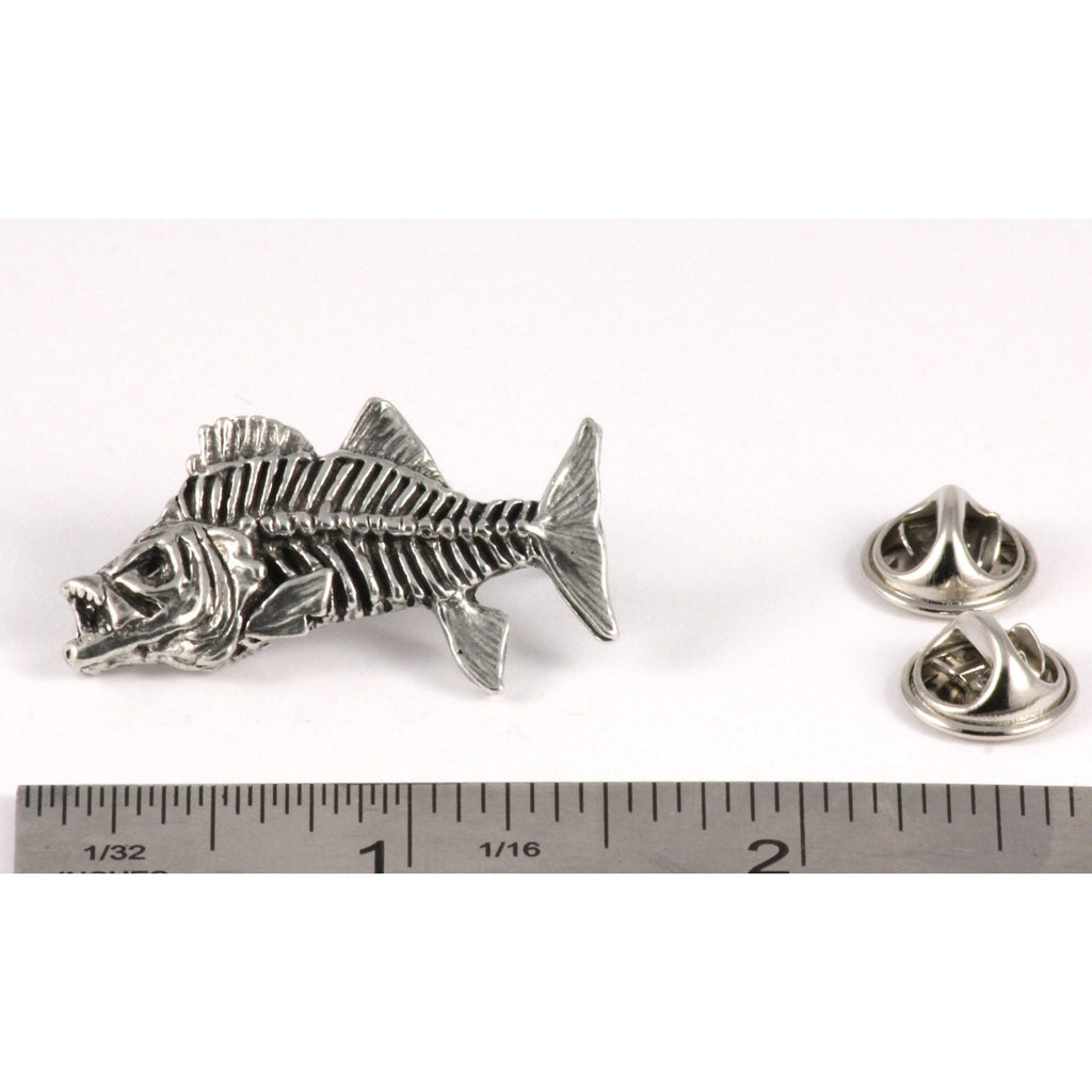 Striped Bass Skeleton Fish Pin S146