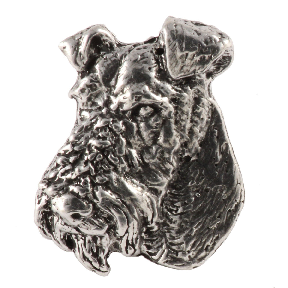 Wire Fox Terrier Dog Head Pin D184